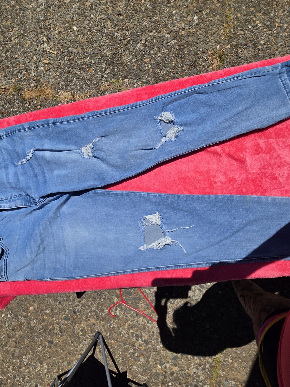 KanCan Mid Blue Distressed Skinny Jeans
